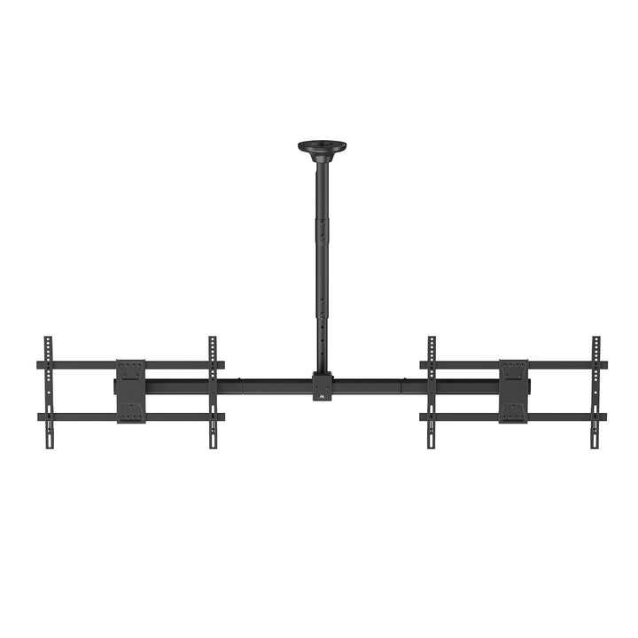 Таванна стойка за два телевизора Maclean, максимално натоварване 2x40 кг, 34-60", максимален VESA 600x400, MC-111 B
