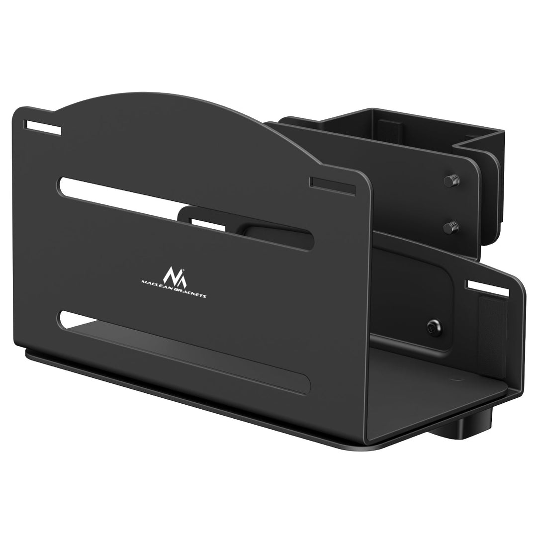 Монтажна стойка за компютър Maclean CPU, обхват 122–212 mm, макс. натоварване 10 kg, черна, MC-116 B