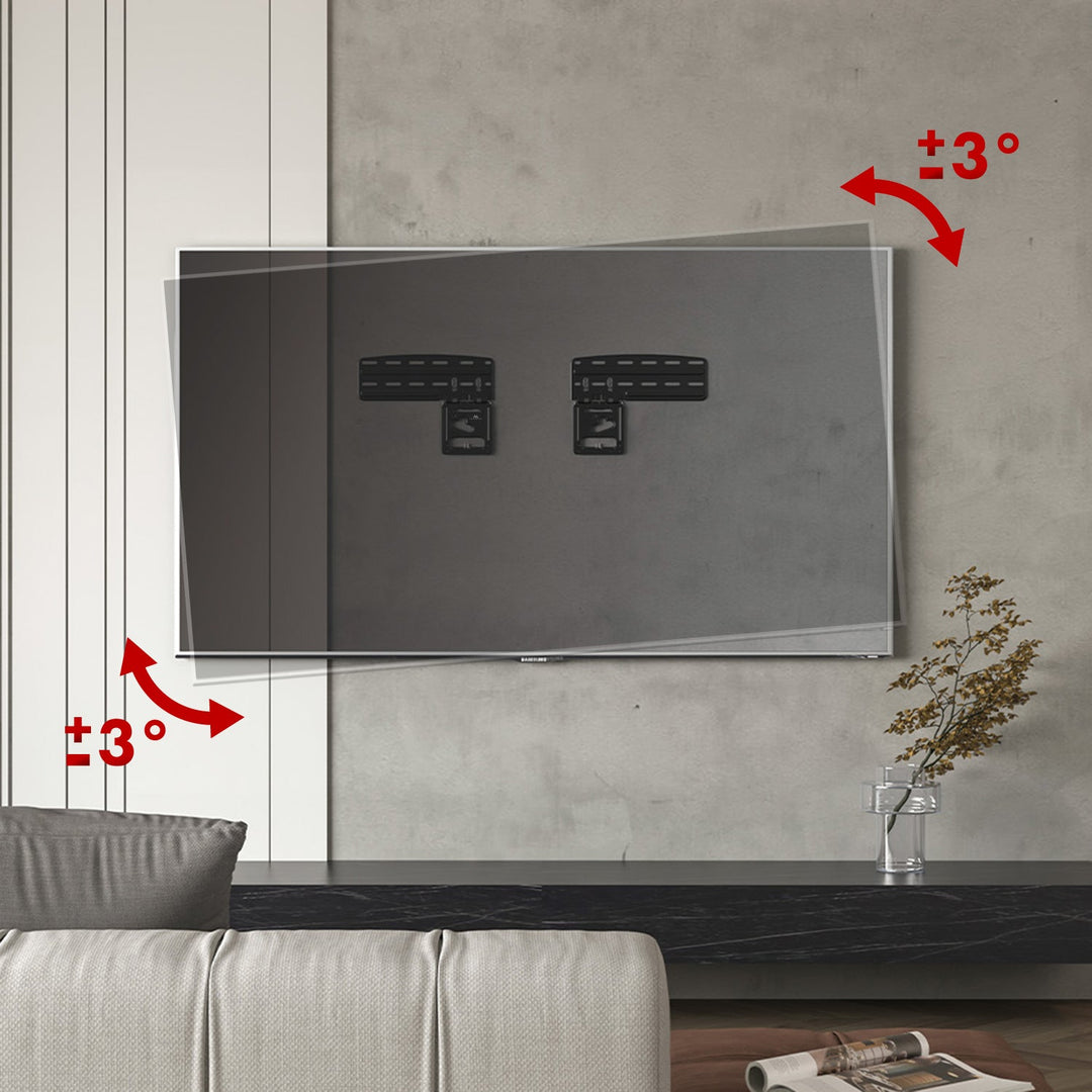 Монтажна стойка за телевизор Maclean, съвместима с телевизори Samsung QLED, 43"-85", макс. 60 кг, MC-806 N