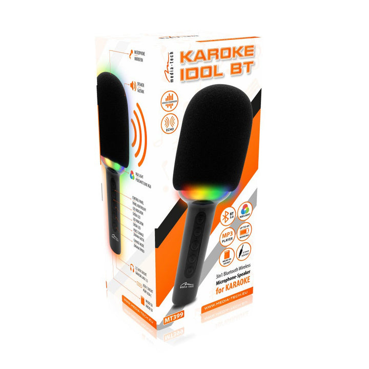 KARAOKE IDOL BT Media-Tech MT399 Караоке микрофон с Bluetooth високоговорител