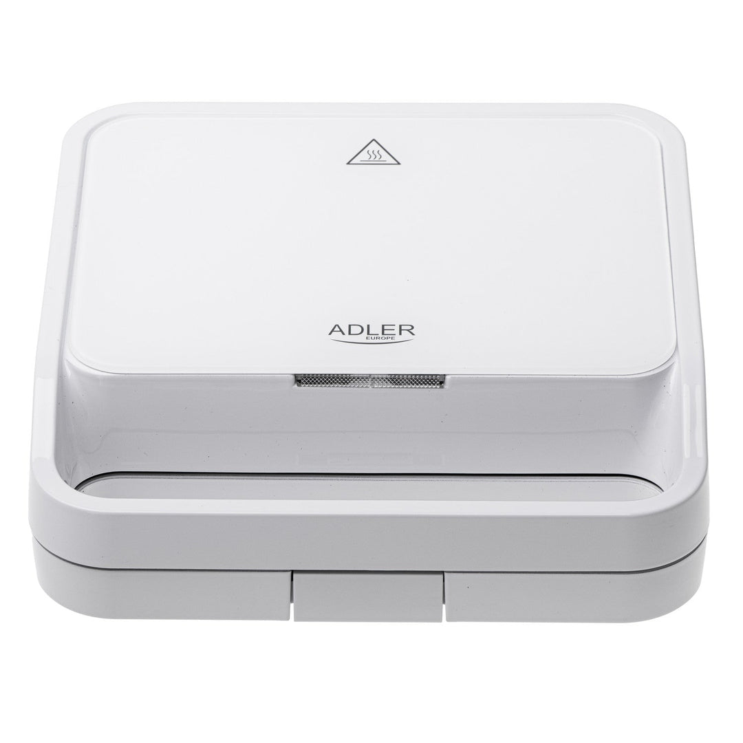 Сандвич тостер Adler, контактен грил, 1100 W, бял, AD 3070