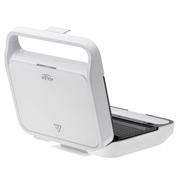 Сандвич тостер Adler, контактен грил, 1100 W, бял, AD 3070