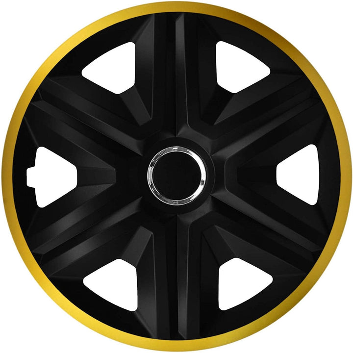 Универсална капачка за джанта 16'' NRM Fast Lux черна и златна 1 брой