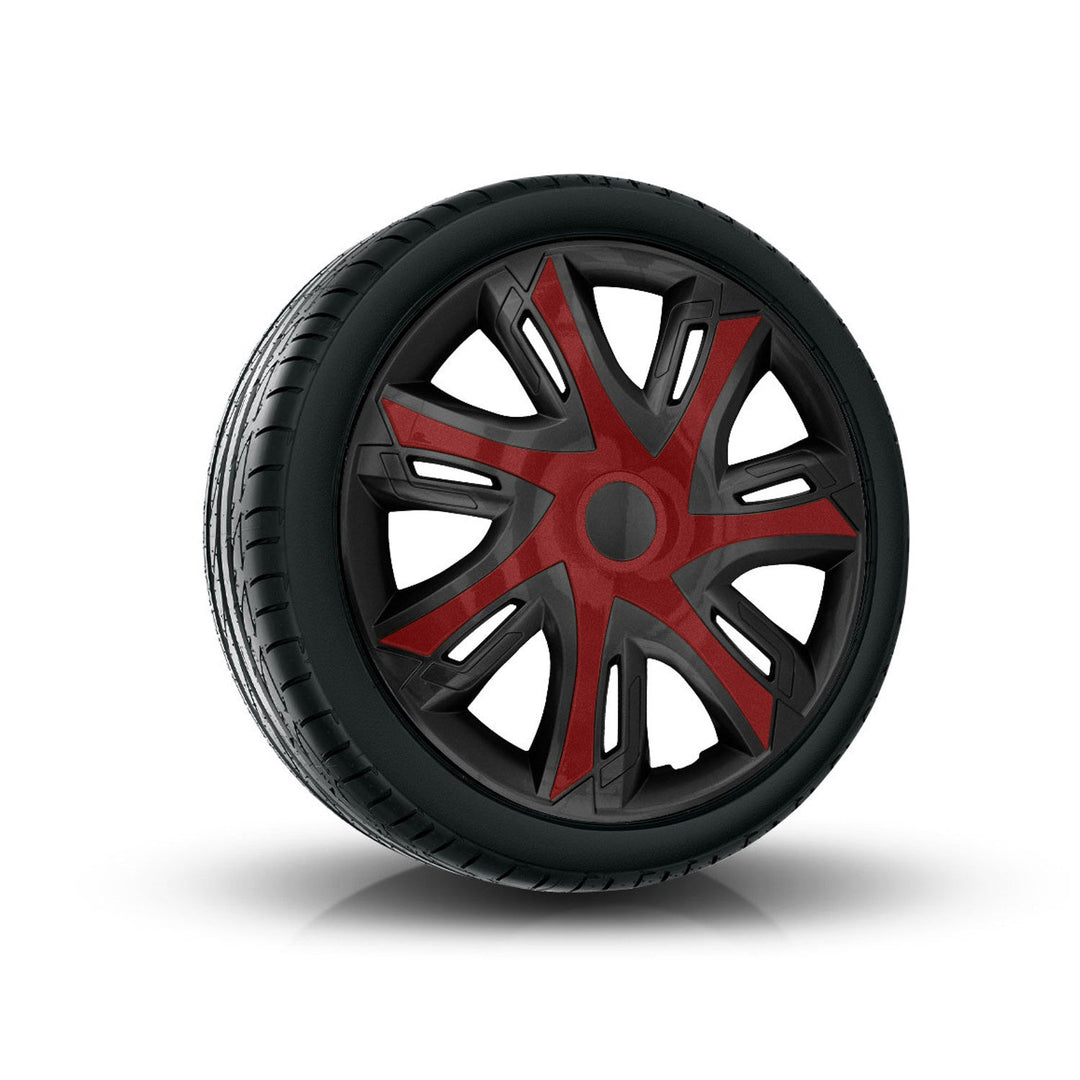 Универсална капачка за джанта 15'' NRM N-Power двуцветна черна и бордо 1 брой