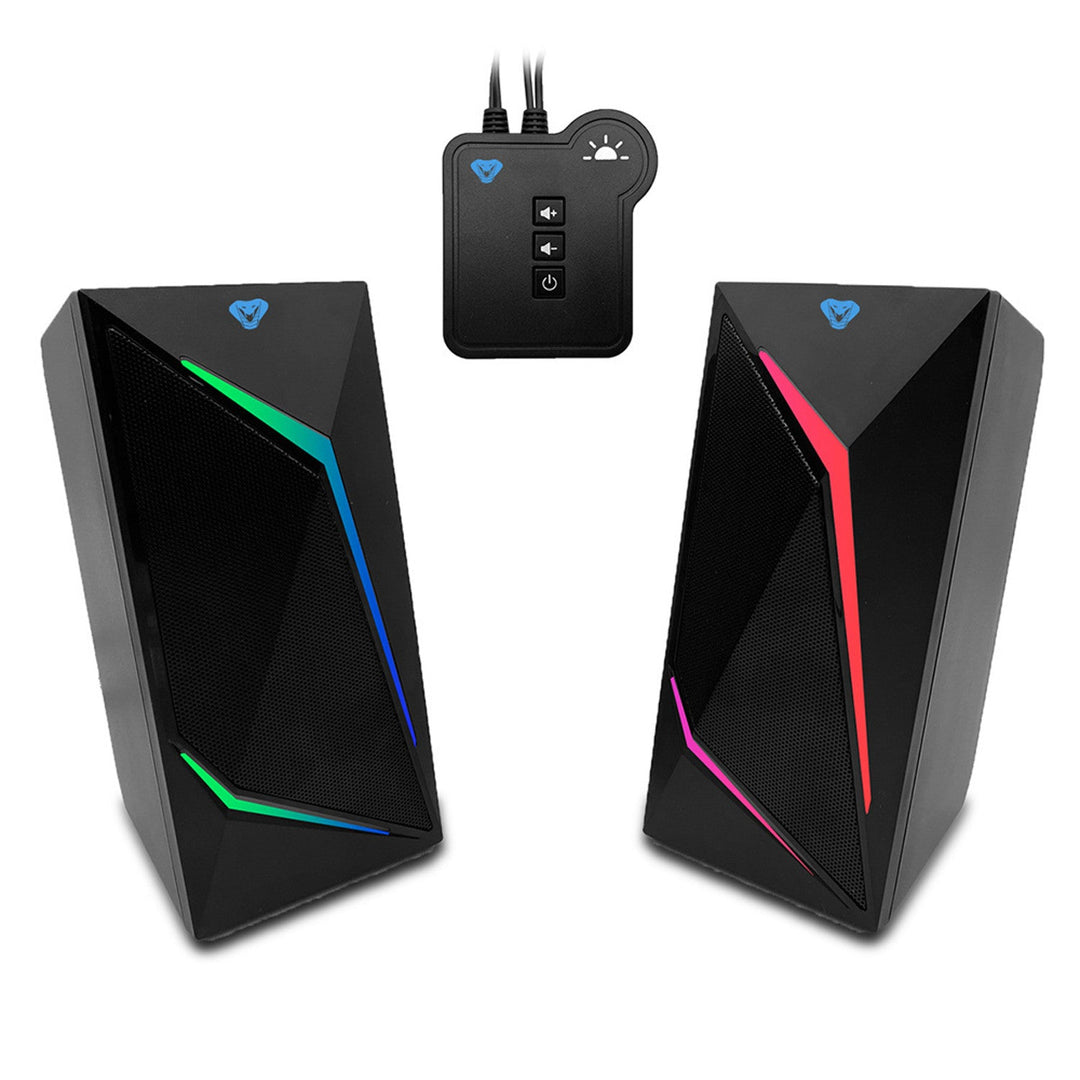 2.0 гейминг високоговорители с Bluetooth, цветна RGB LED подсветка Media-Tech COBRA PRO URION 2.0 MT3172
