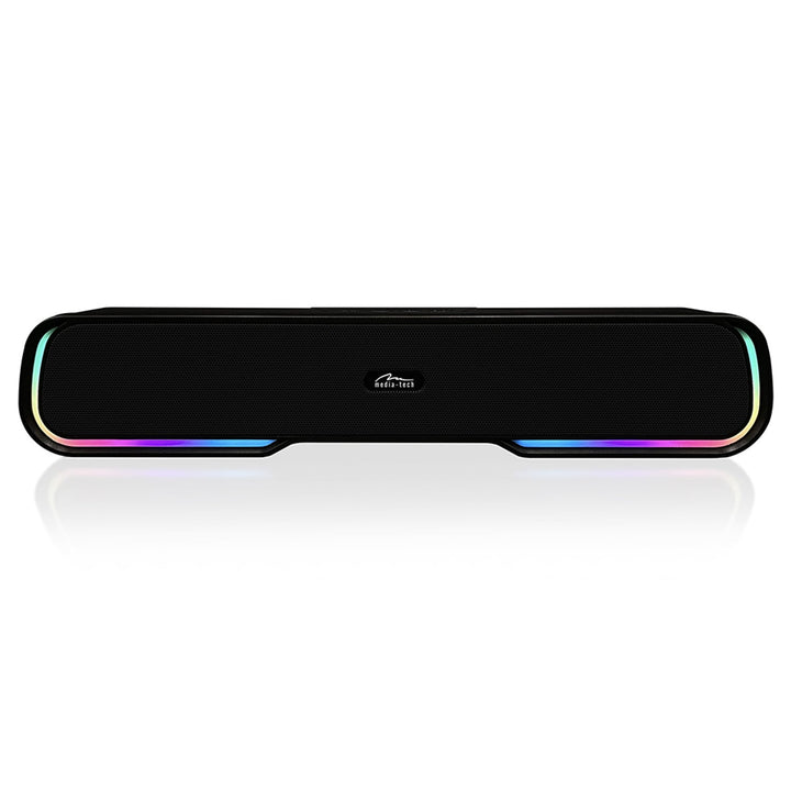 Преносим Bluetooth звуков панел, многоцветна RGB подсветка, RMS 10W, PMPO 450W, FM радио, MP3. AUX, вградена батерия, Media-Tech PHANTOM BT