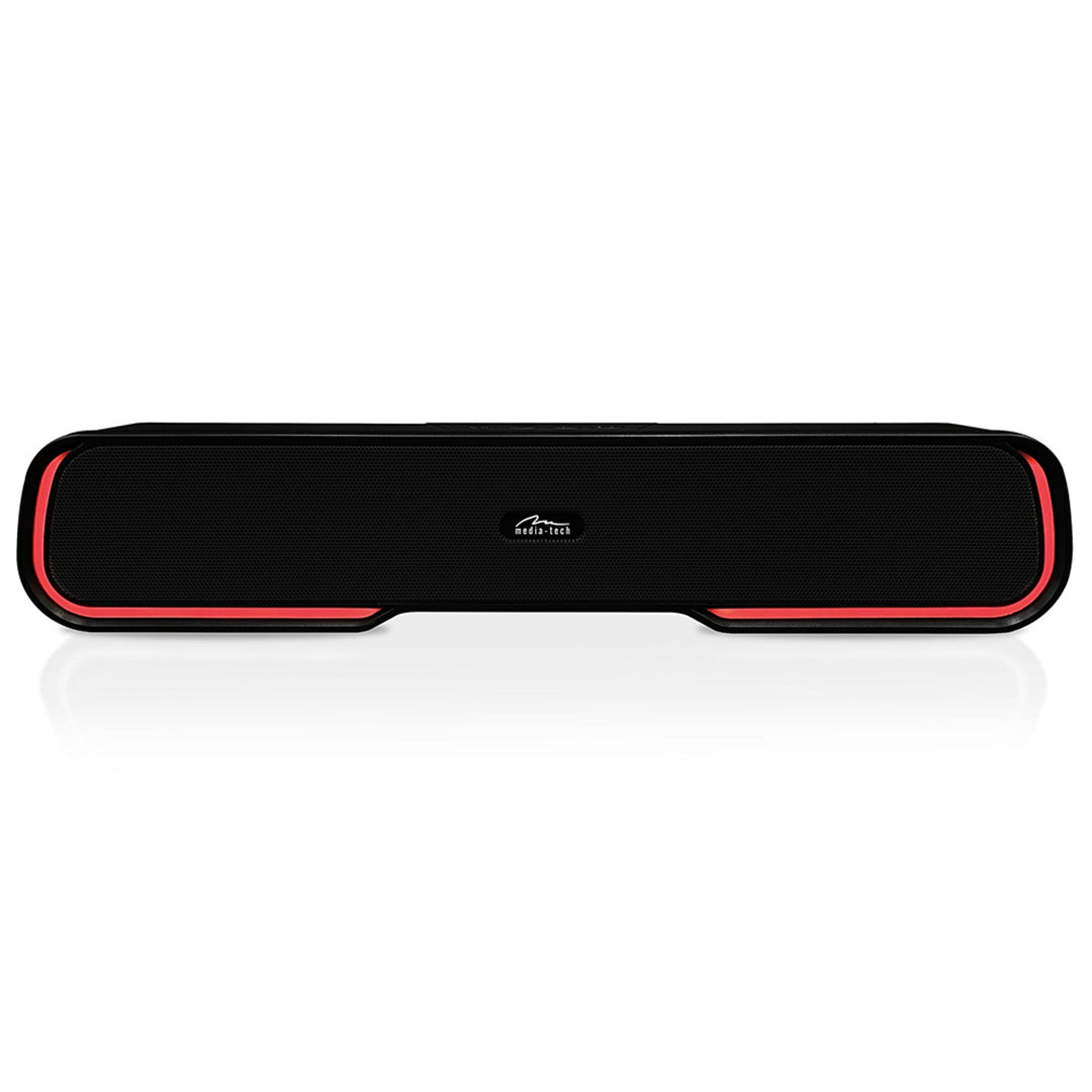 Преносим Bluetooth звуков панел, многоцветна RGB подсветка, RMS 10W, PMPO 450W, FM радио, MP3. AUX, вградена батерия, Media-Tech PHANTOM BT