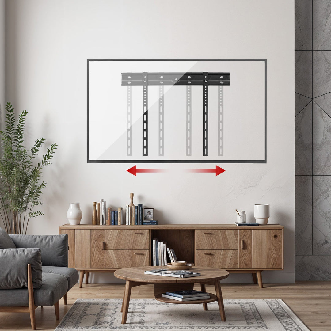 Ултраплосък стенен монтаж за телевизори Maclean, 40-85", макс. VESA 600x400, товароносимост до 80 кг, MC-123