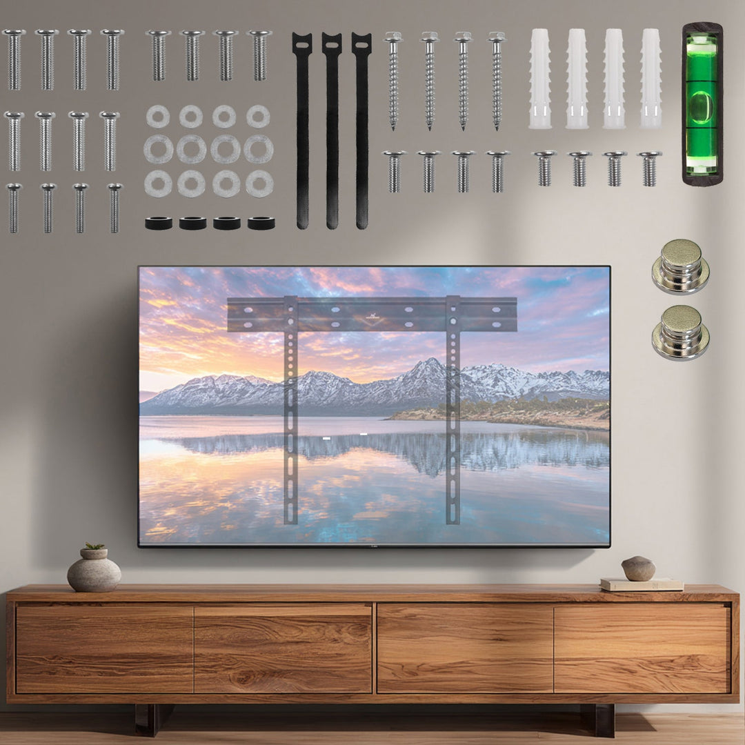 Ултраплосък стенен монтаж за телевизори Maclean, 40-85", макс. VESA 600x400, товароносимост до 80 кг, MC-123