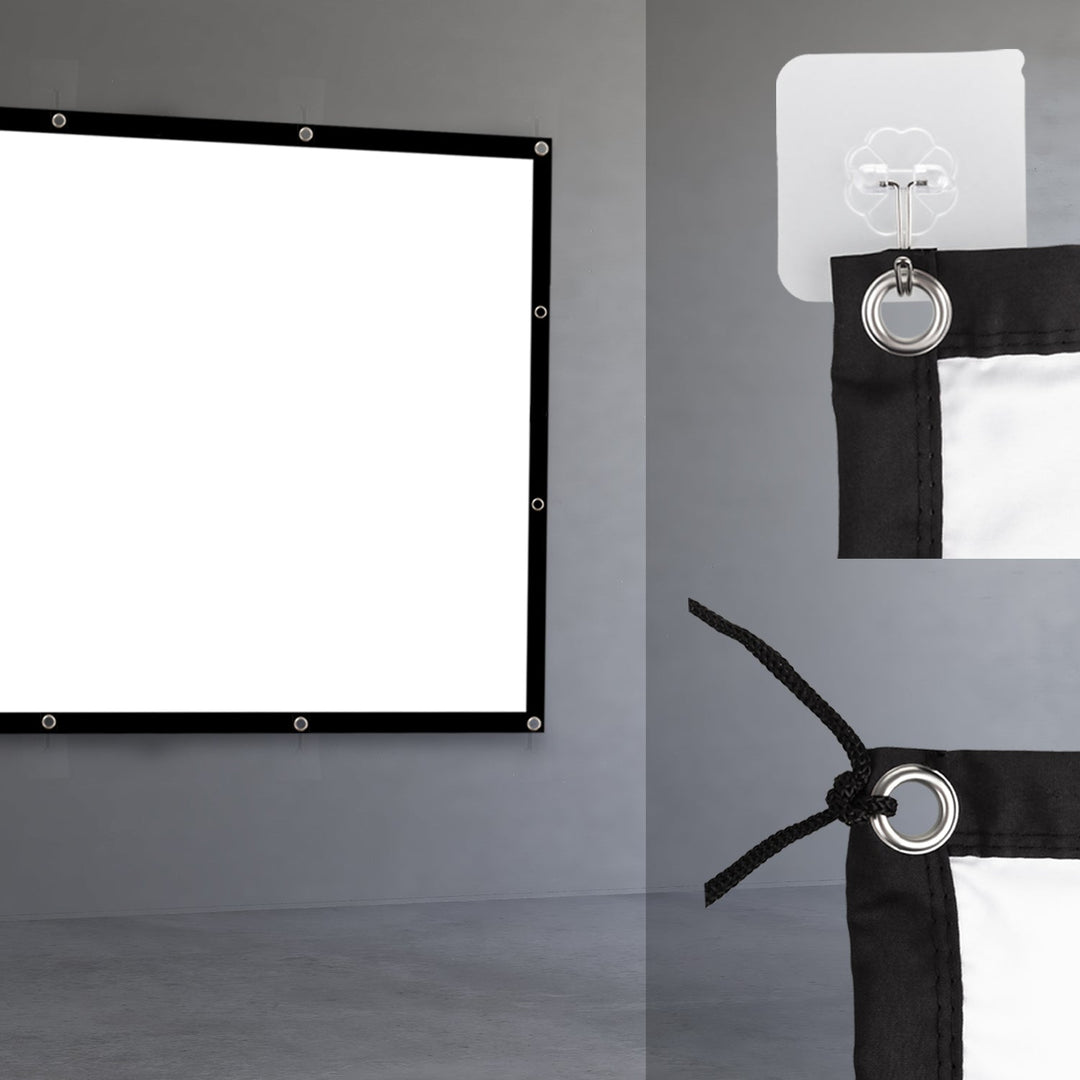 Проекционен екран Maclean, 150", 300x220cm, 25mm 4:3 рамка, куки за опъване, MC-168
