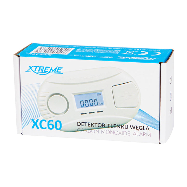 Детектор за въглероден оксид, 10-годишен експлоатационен срок, Xtreme XC60