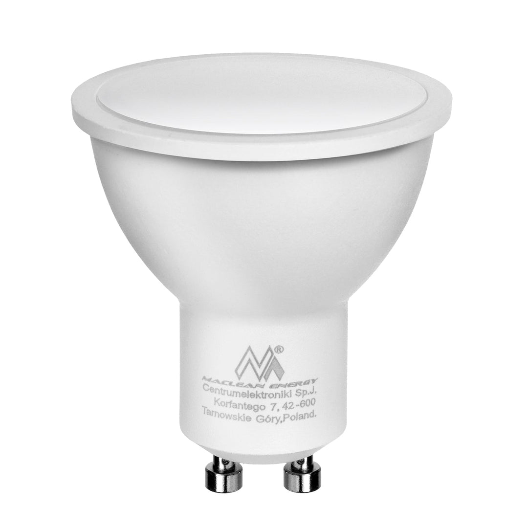 Set 3 spoturi tubulare Maclean, suprafață/tub, rotund, aluminiu, GU10, 55x130mm, culoare neagră, MCE360 B + 3 becuri LED GU10 7W Maclean Energy MCE437 NW alb neutru 4000K, 220-240V~, 50/60Hz