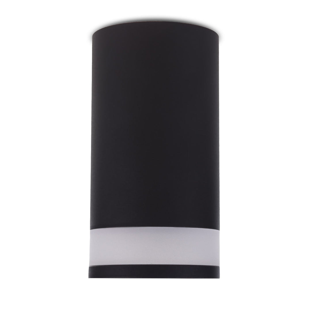 Set 3 spoturi tubulare Maclean, de suprafață / tub, rotund, aluminiu, GU10, 55x130mm, culoare neagră, MCE361 B + 3 becuri LED GU10 7W Maclean Energy MCE437 NW alb neutru 4000K, 220-240V~, 50/60Hz, 490