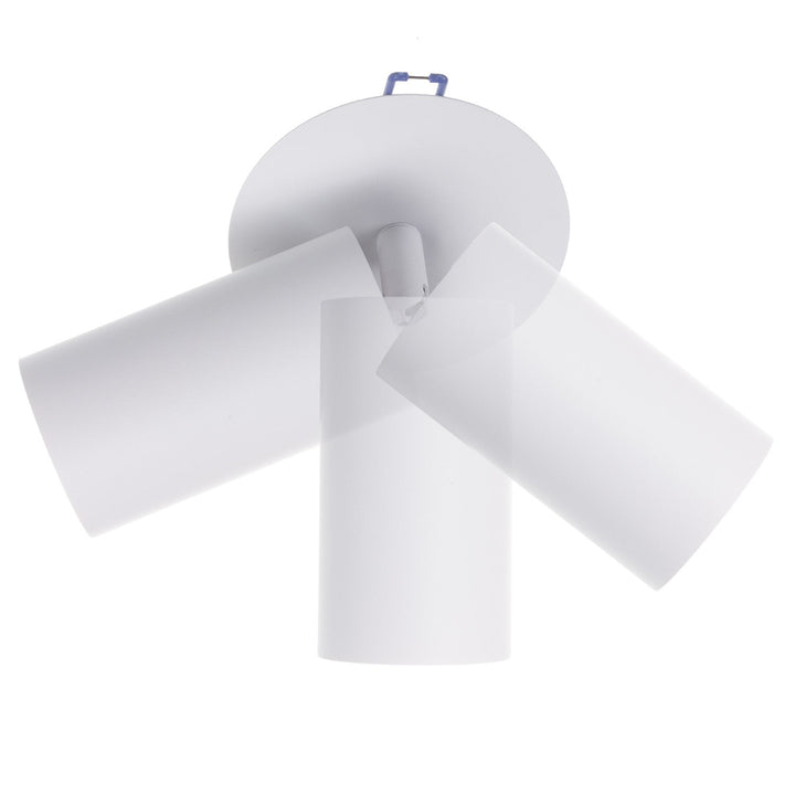 Spot Maclean, rotund, aluminiu, GU10, 55x130 mm, alb, MCE364 W + bec LED GU10 7W Maclean Energy MCE437 WW alb cald 3000K, 220-240V~, 50/60Hz, 490lm