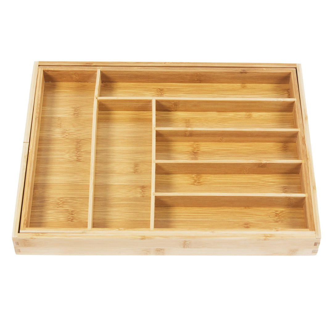 GreenBlue разтегателен органайзер за прибори от бамбук, 325–500 x 430 x 45 mm, GB379, 2 броя
