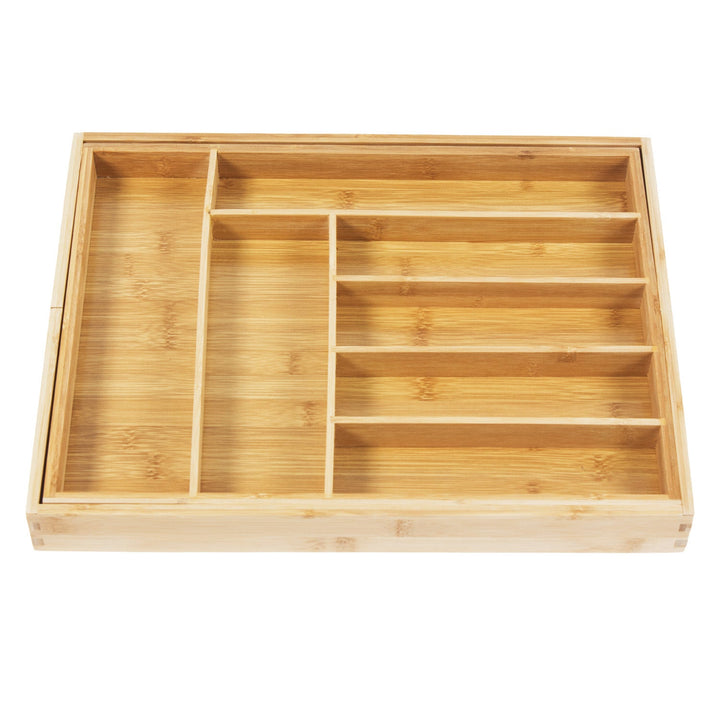 GreenBlue разтегателен органайзер за прибори от бамбук, 325–500 x 430 x 45 mm, GB379, 2 броя