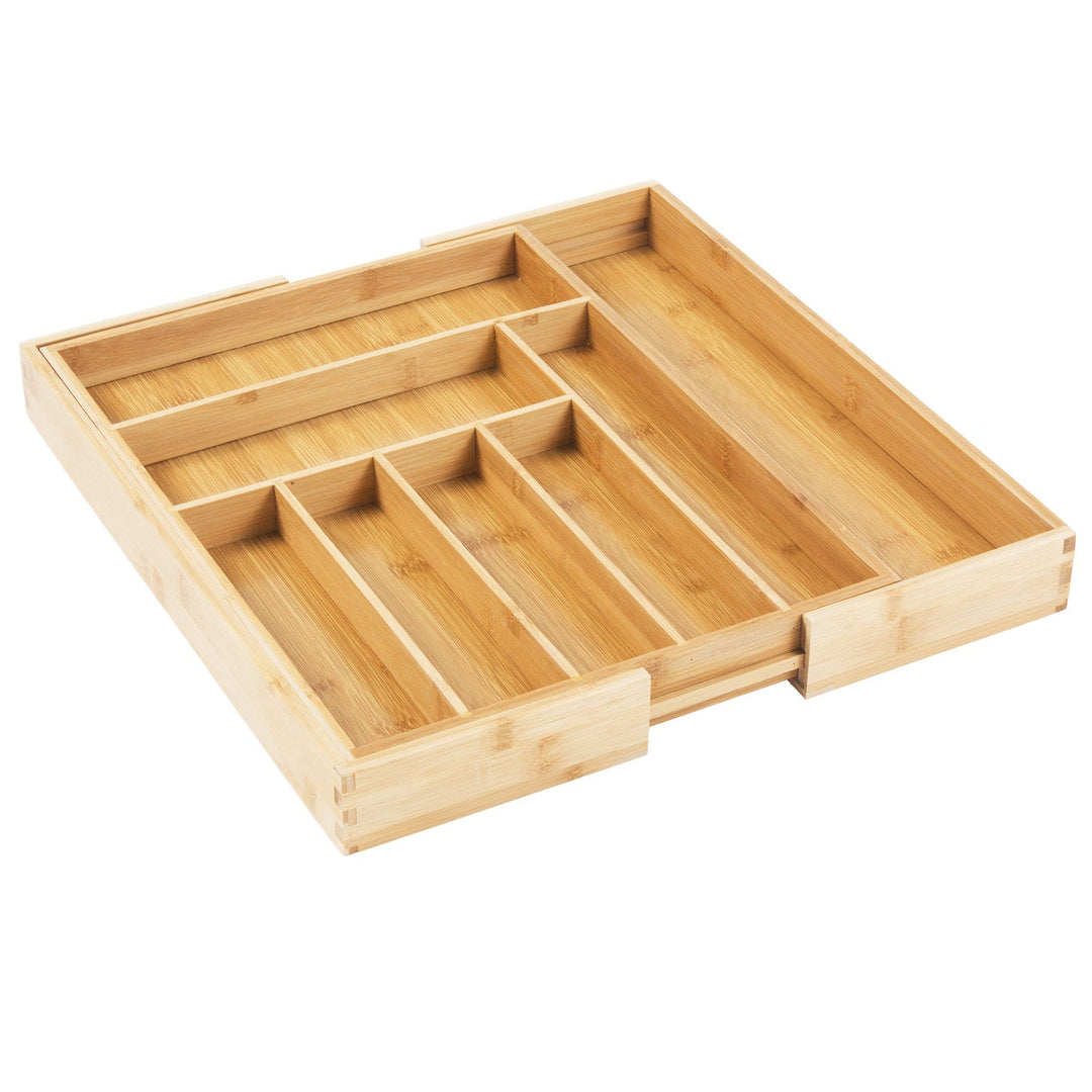 GreenBlue разтегателен органайзер за прибори от бамбук, 325–500 x 430 x 45 mm, GB379, 2 броя