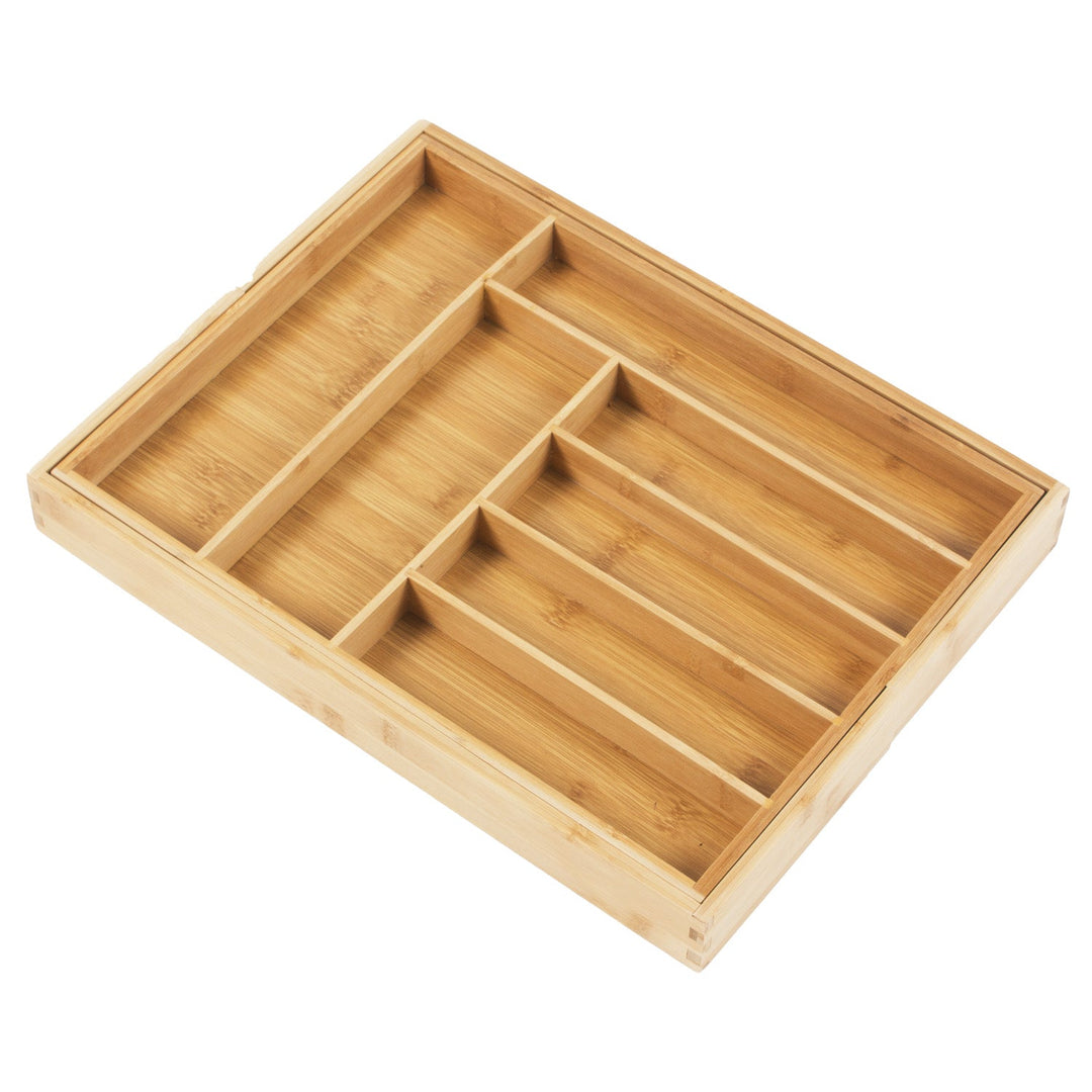 GreenBlue разтегателен органайзер за прибори от бамбук, 325–500 x 430 x 45 mm, GB379, 2 броя