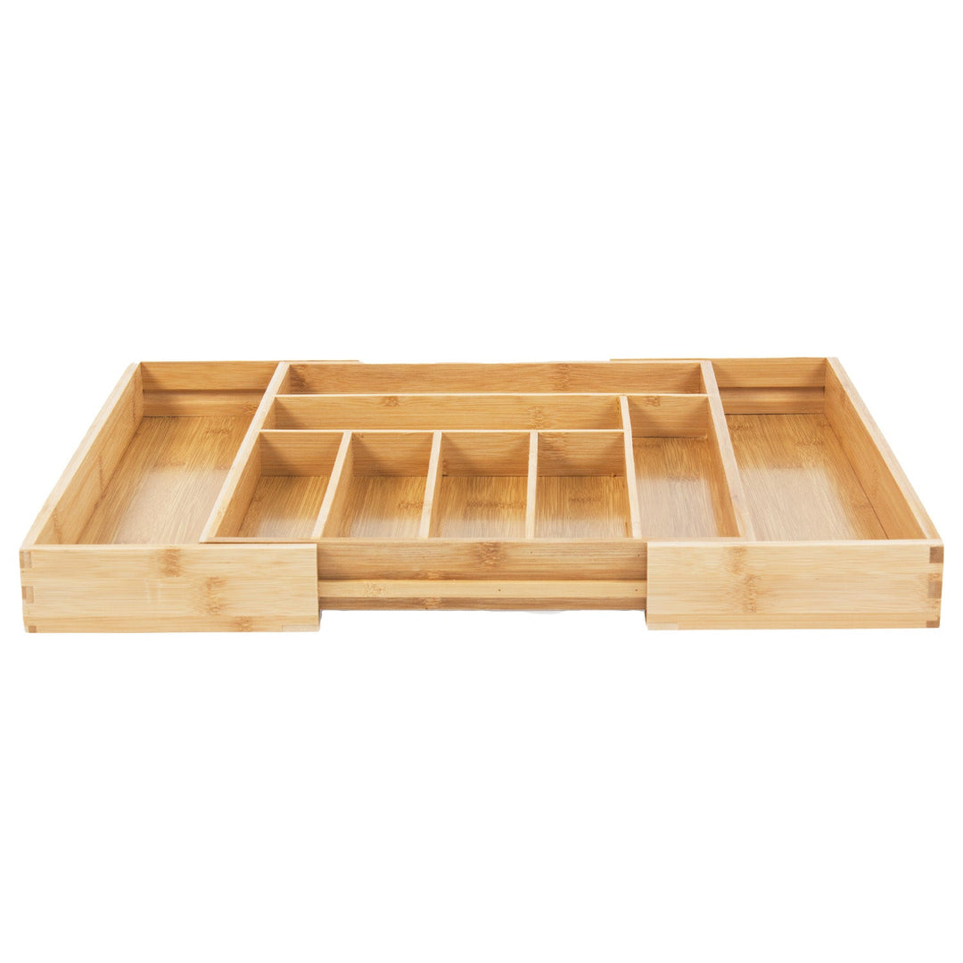 GreenBlue разтегателен органайзер за прибори от бамбук, 325–500 x 430 x 45 mm, GB379, 2 броя
