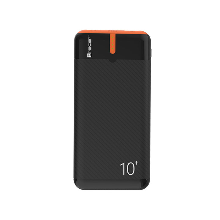 Зарядно устройство Tracer, 10 000 mAh, черно и оранжево, USB C, 2A, EnerGo