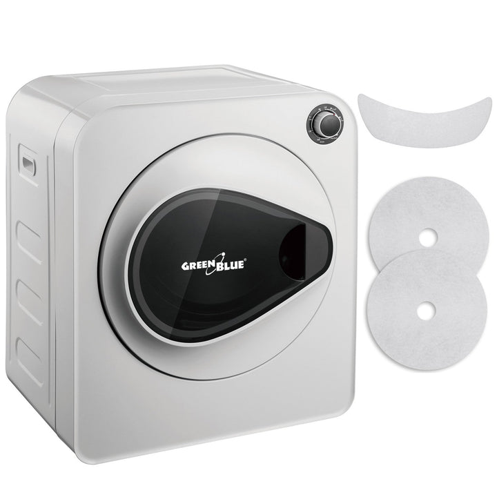 Електрическа сушилня GreenBlue, капацитет 3 кг, GB405 + комплект филтри за сушилня GreenBlue GB483, 1x вход, 2x изход (подходящ за GB405, GB410, GB415)
