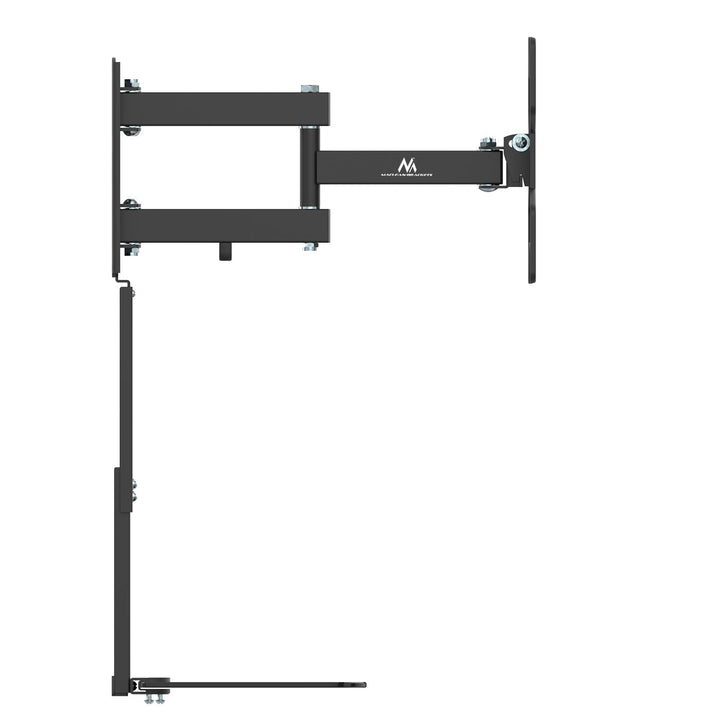 Стойка за телевизор с рафт за DVD Maclean, VESA 200x200, 23"-43", 25 кг, MC-771A + HDMI 2.0 4K 3D UHD 1,8 м МЕДЕН 48-битов КАБЕЛ