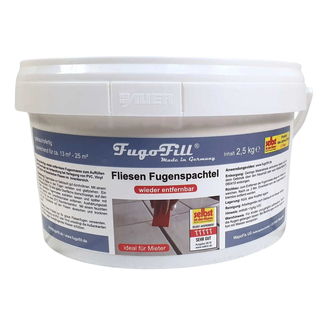 Премахваема фуга за плочки FugoFill, 2,5 кг, сива