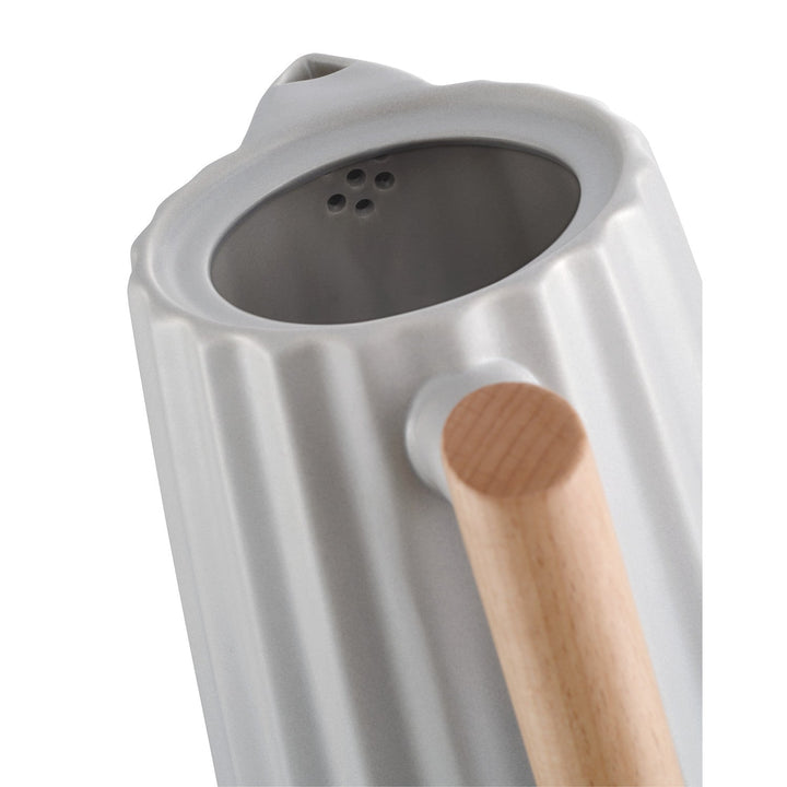 Концептуална електрическа кана, керамична, 1500 W, 1,5 л, светло сива, RK0091