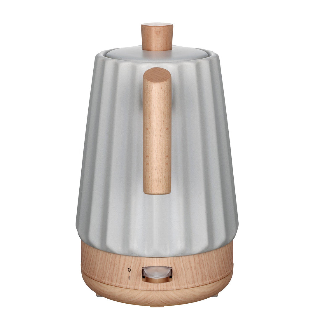 Концептуална електрическа кана, керамична, 1500 W, 1,5 л, светло сива, RK0091
