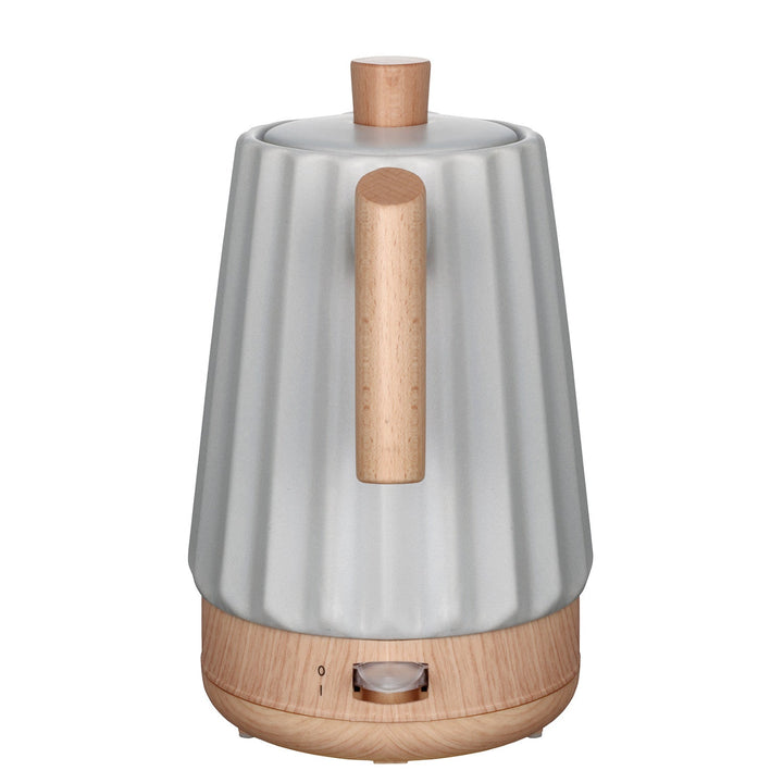 Концептуална електрическа кана, керамична, 1500 W, 1,5 л, светло сива, RK0091