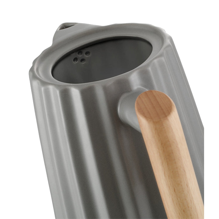 Концептуална електрическа кана, керамична, 1500 W, 1,5 л, тъмно сива, RK0092