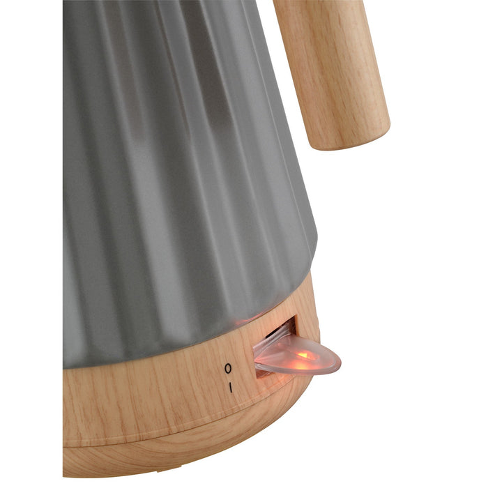 Концептуална електрическа кана, керамична, 1500 W, 1,5 л, тъмно сива, RK0092