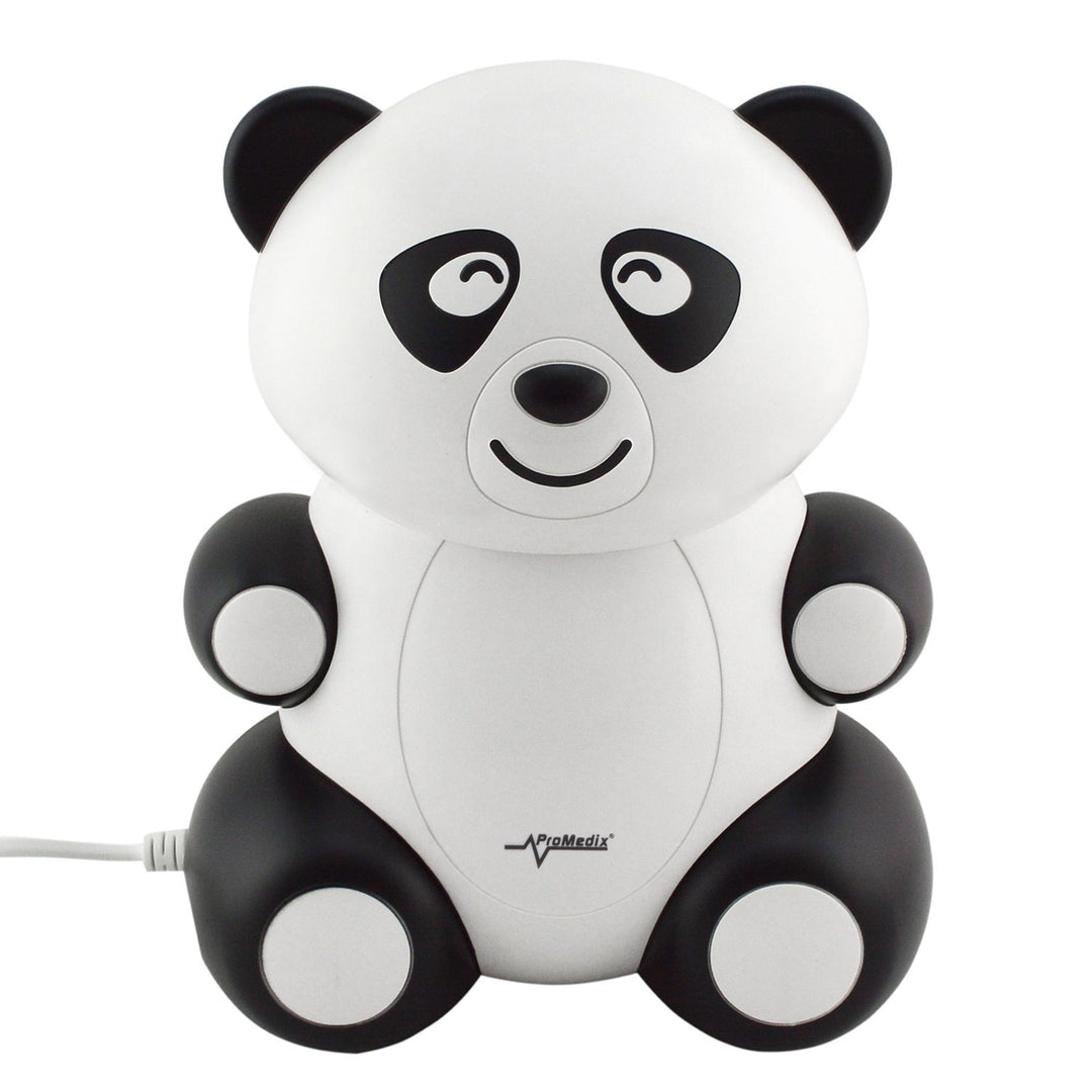 Promedix PR-812 Panda инхалатор за деца, комплект за небулайзер, маски, филтри + Promedix PR-960 безконтактен инфрачервен медицински термометър