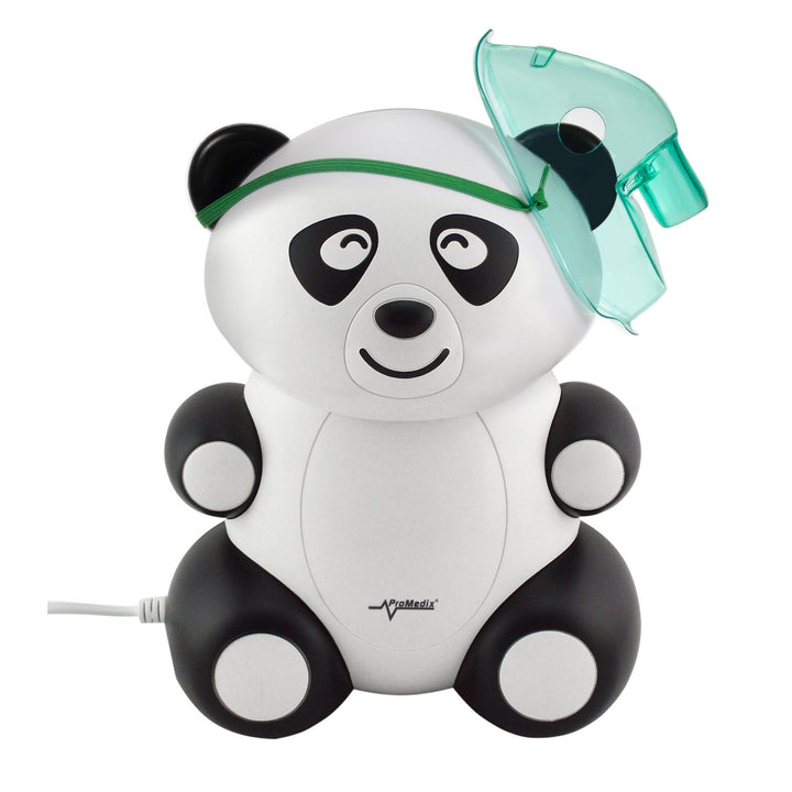 Promedix PR-812 Panda инхалатор за деца, комплект за небулайзер, маски, филтри + Promedix PR-960 безконтактен инфрачервен медицински термометър