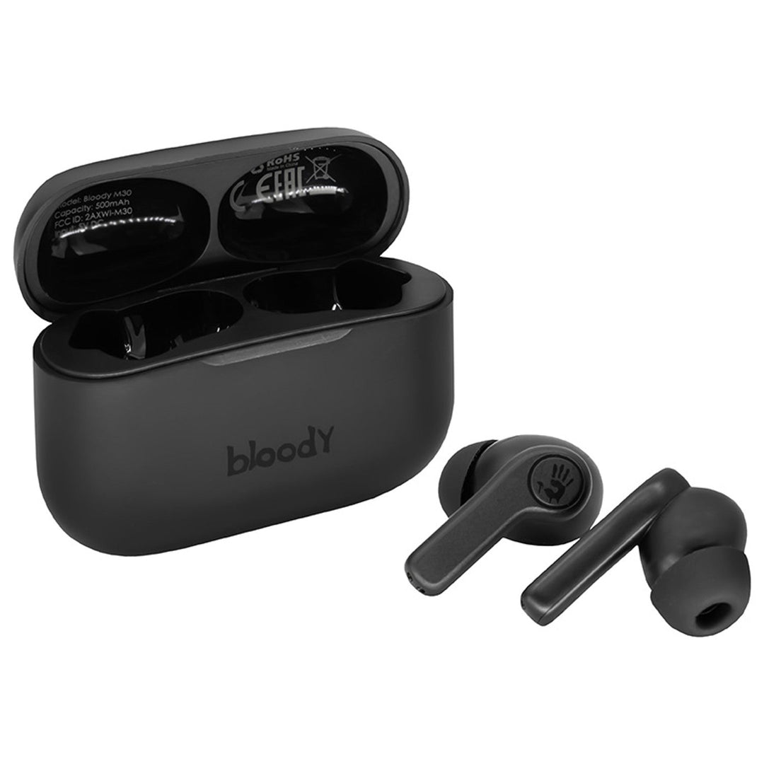 Безжични слушалки A4TECH, Bluetooth 5.0, BLOODY TWS M30 Black