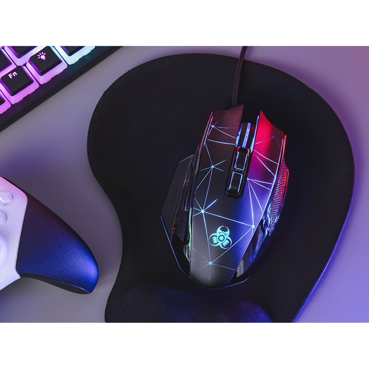 Игрова мишка Tracer, RGB подсветка, 7200 DPI, Space
