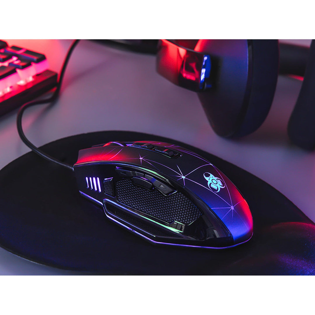 Игрова мишка Tracer, RGB подсветка, 7200 DPI, Space