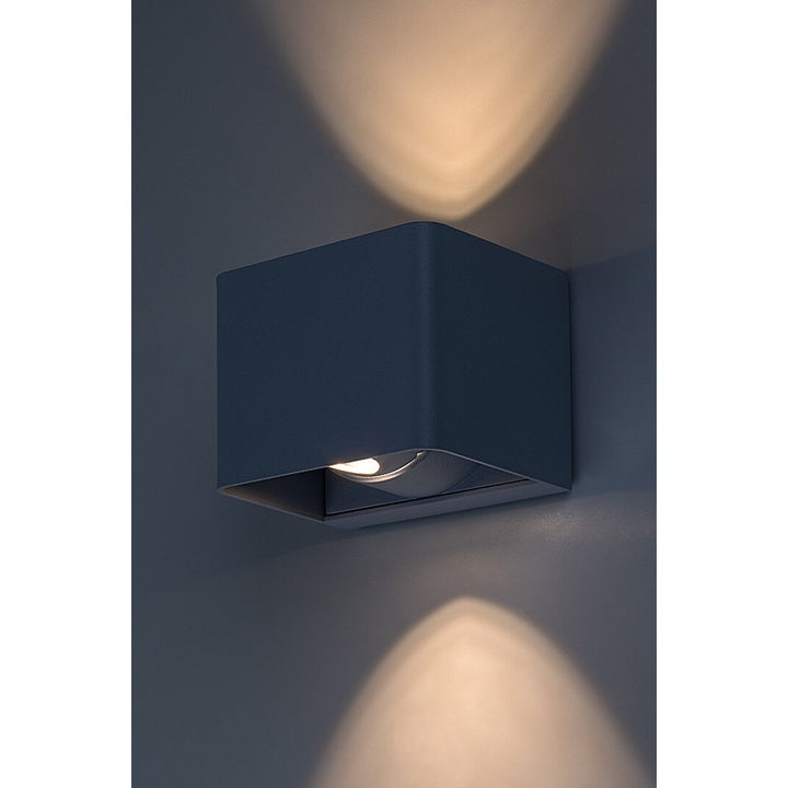 Rabalux Hallstatt 10W IP54 сив външен стенен светильник