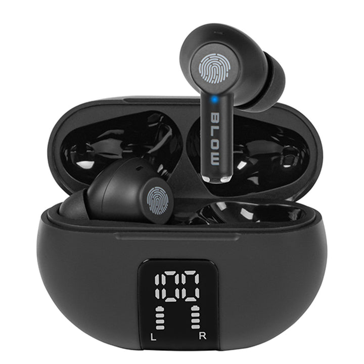 Безжични слушалки BLOW, Bluetooth 5.3, LED дисплей, ENC система, PRO ENC BLACK