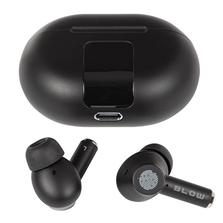 Безжични слушалки BLOW, Bluetooth 5.3, LED дисплей, ENC система, PRO ENC BLACK