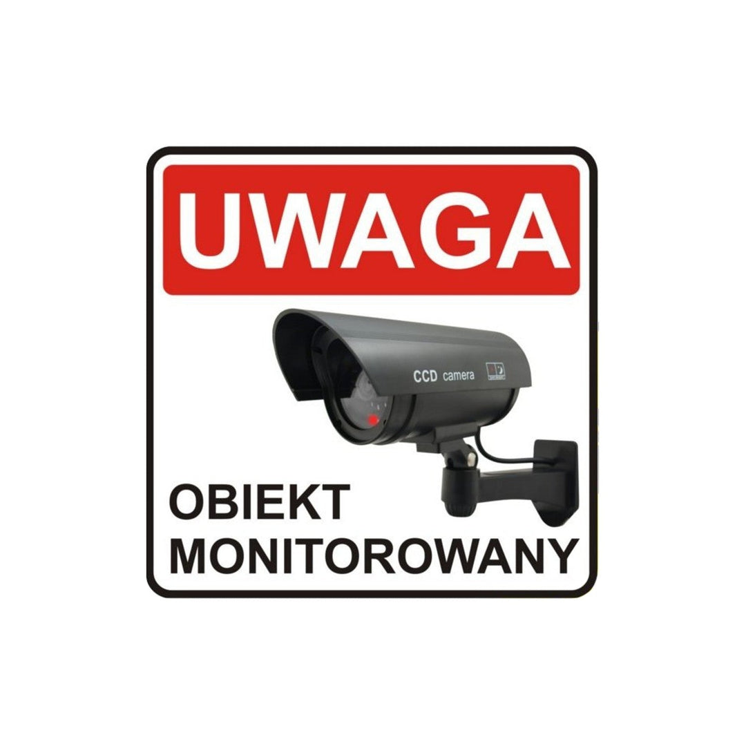 Фалшива камера с мигащ LED IR1100 S IR за външна употреба, сребриста, 2 броя