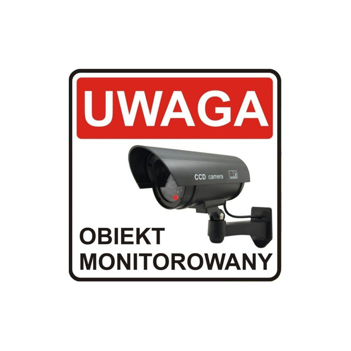 Фалшива камера с мигащ LED IR1100 S IR за външна употреба, сребриста, 2 броя