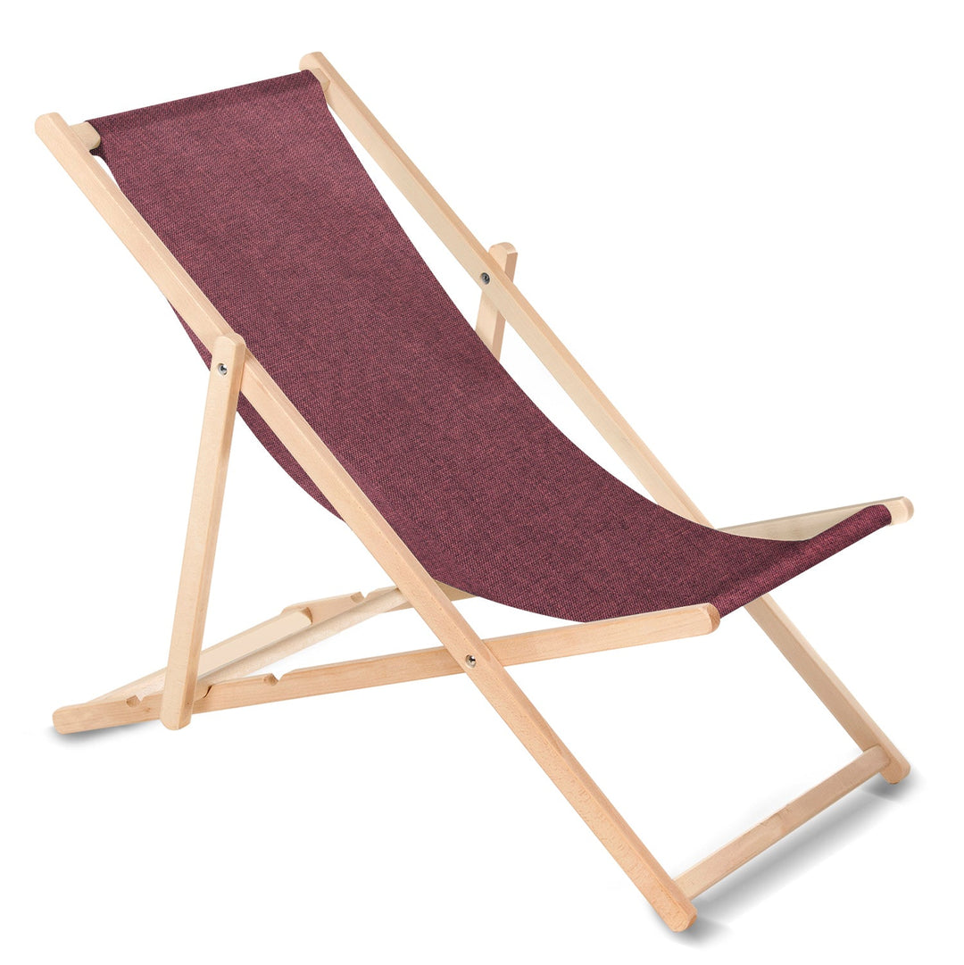 GreenBlue GB183M melange fag șezlong clasic burgundy, 4 bucăți