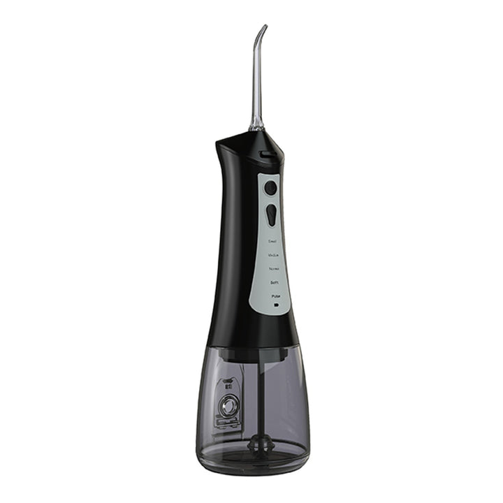 LAFE зъбна иригатор, 5 режима, 6 накрайника, черен, CleanPRO