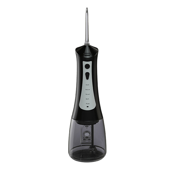 LAFE зъбна иригатор, 5 режима, 6 накрайника, черен, CleanPRO