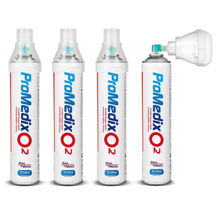Promedix 12L преносим кислороден инхалатор в кутия, 99,4%, PR-994, 4 броя
