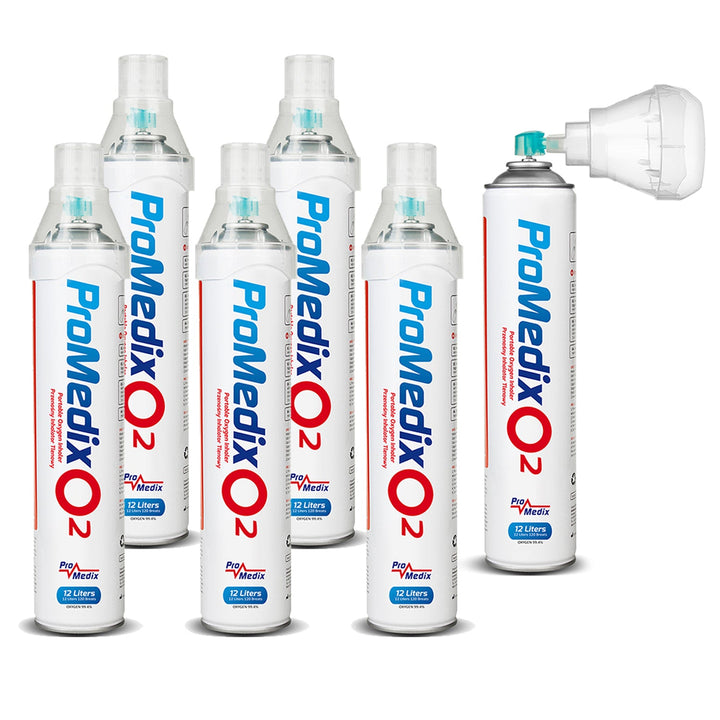 Promedix 12L преносим кислороден инхалатор в кутия, 99,4%, PR-994, 6 броя