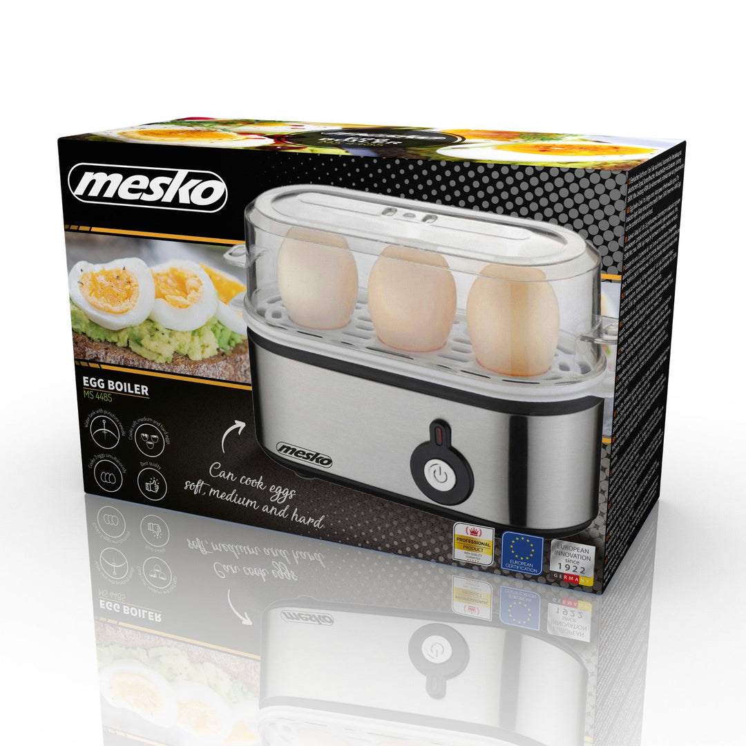 Mesko MS 4485 уред за варене на яйца за 1-3 яйца, 350 W, пробивачка, британски щепсел