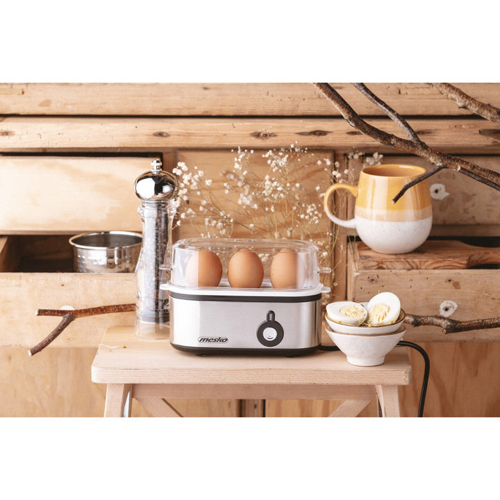 Mesko MS 4485 уред за варене на яйца за 1-3 яйца, 350 W, пробивачка, британски щепсел