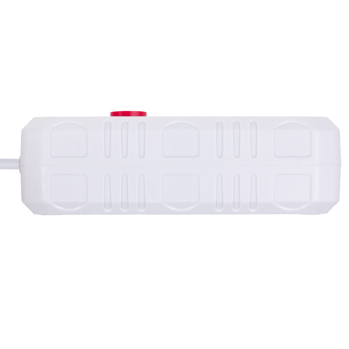 Многофункционален удължител Maclean, удължител с 2 контакта + 3xUSB, 110-240V AC 50/60Hz, 2.1A макс. 2500W, 1.5m, бял, MCE387 W